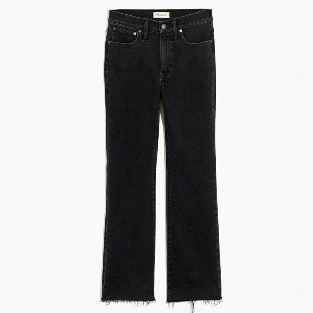 Madewell Cali Demi Boot Raw Hem Jeans In Edmunds Wash